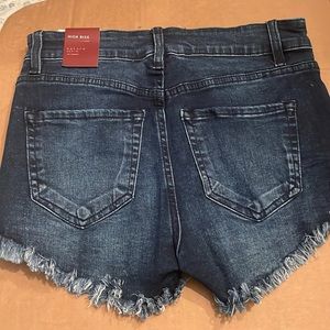 Nature denim high rise shorts